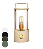 Coen Bakker LED Laterne Tischlampe dimmbar IP44 Lampe USB Warmweiß für Innen & Außen 15x11 cm...