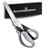 Schwertkrone Zackenschere Premium Zick Zack Schere 23 cm Edelstahl mit Kunststoffgriff doppeltes...