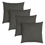 sleepling 4er Set 40 x 40 cm, Sofakissen mit Füllung und Bezug, Zierkissen aus robustem...