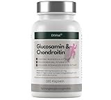 Glucosamin Chondroitin hochdosiert - 1200 mg pro Tag- mit Curcuma, Weihrauch, Hyaluronsäure,...