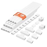 shinfly 4,8 m Kabelkanal Weiß, Kabelkanal Weiß Selbstklebend, Kabelschacht Weiss von Kabeln,...