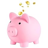 FANXIYA Sparschwein Pig Money Coin Bank Münze Sparbüchse Glücksschwein Spardose für Kinder Piggy...
