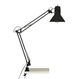 BRILLIANT Lampe, Hobby Schreibtischklemmleuchte schwarz, Metall, 1x A60, E27, 40W,Normallampen...