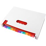 FOMIYES Ausziehbarer Dokumentenaufbewahrer im Akkordeon Stil A4 Mehrlagiger Organisationsordner mit...