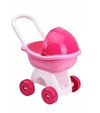 Kinder Puppenwagen Rosa ab 3 4 5 Jahre 48 cm Puppenbuggy Kinderspielzeug Puppen Kinderwagen...