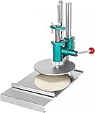 Teigausrollmaschine, manuelle Teigpresse mit Gusseisenbasis, Haushalts-Pizzapresse aus Edelstahl for...