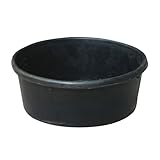 Futterwanne für Pferde: 4 Liter Viehfutterwanne, Gummiwasserbehälter, Futtereimer für Tierfutter,...