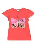 s.Oliver Junior Girl's T-Shirt mit Pailletten, ROT, 104/110