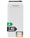 Haier Toplader Waschmaschine I Waschmaschine 40 cm breit mit 7kg Trommel, A-Effizienz, 1.400 U/Min....