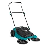 VONROC Kehrmaschine manuell - Bodenreinigungsmaschine für Draußen - 65cm Kehrbreite, 18 Liter...