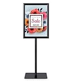 COSTWAY Infoständer A3, Informationsständer höhenverstellbar, Plakatständer, Kundenstopper,...