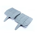 HEMOTON 10 Stück Teiliges Flexibles Gartenzaun Set aus Witterungsbeständigem PP Kunststoff...