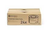 HENDI Brennpaste, 24 Stück, ruß- und geruchlos, Brenndauer ± 3 Stunden, Brenngel, Fire Paste,...