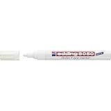 edding 8050 Reifenmarker - weiß - 1 Stift - Rundspitze 2-4 mm - zum Markieren von Reifen und...