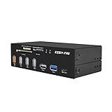EZDIY-FAB 5,25 Zoll PC Frontplatte Interner Kartenleser USB Hub,USB 3.1 Gen2 Typ C-Anschluss,...