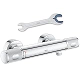 GROHE Precision Feel, Duscharmatur, wassersparend (Thermostat hält Temperatur konstant,...