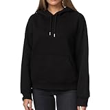 Smith & Solo Hoodie Damen – Kapuzenpullover Frauen Baumwolle Long, mit Kapuze Pullover Sweatshirt...