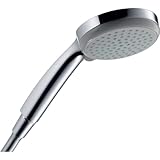 hansgrohe Croma 100 - Duschkopf, Handbrause mit 4 Strahlarten, runde Duschbrause (⌀ 100 mm),...