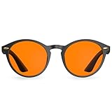 Bloomoak 99,9% Blaulicht-Blockierende Lesebrille (Schwarz, 0-fache Vergrößerung), Gaming-Brille,...