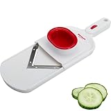 Westmark Gemüseschneider mit verstellbarer Schnittstärke, V-förmige Edelstahlklinge, mit...