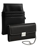 bhb Kellner Geldbörse Set – Kellnerbörse, Geldbeutel, Damen Herren Portemonnaie mit Holster und...