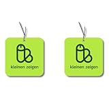 2x Duftbaum mit 'kleinen zeigen' Motiv, Auto lustig Duftspender, Duftbaum Auto tuning,...