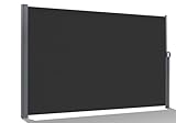 BelleMax Seitenmarkise ausziehbar, breiter 20 cm, 160 x 300+20 cm, Wandmakise Sichtschutz...