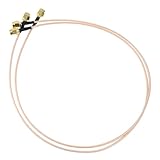 HOMSFOU 2 Stück Sma Male zu Male Verlängerungskabel Koaxial Antennenadapter für Lte Wifi GPS...