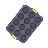 Silikon-Muffinform mit Löchern und Metallrahmen, antihaftbeschichtet, ideal für Zuhause, mit...