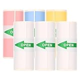 6 Rollen Thermopapier Selbstklebend Mini Drucker Papier, Sofortdruck Thermopapier inkless notes...
