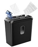 SINCHEREU Aktenvernichter,6 Blatt Kreuzschnitt Papierschredder,Sicherheitsstufe P4,Schredder mit 11L...