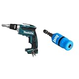 Makita DFS452Z Akku-Trockenbauschrauber (ohne Akku/Ladegerät, 490 W, 18 V) & Knauf Schraubvorsatz...