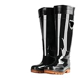 PZOFERLIN Gummistiefel rutschfeste Gummistiefel aus Kunststoff for Angeln, schwarz, Verschiedene...