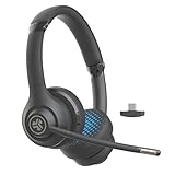 JLab Go Work 2nd Gen Headset mit Mikrofon Bluetooth & USB C Dongle, 55+ Std. Akku, Wireless Headset,...