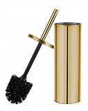 ADGO WC-Bürste Set Toilettenbürsten Robuste Klobürste geschlossen in universeller Goldoptik...