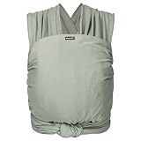 Hoppediz Elastisches Baby-Tragetuch - für Neugeborene ab Geburt (2-9 kg) - aus Bio-Baumwolle -...