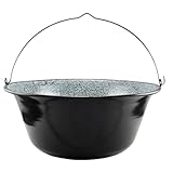 SOUK ONE Ungarischer Gulaschkessel Topf Fischkessel Emaillierter Kessel für Gulasch Topf für...