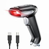 Eyoyo QR Code Scanner, 1D/2D Bluetooth Funk Barcode Scanner, 3-in-1 2.4G kabellos/USB Kabel Barcode...
