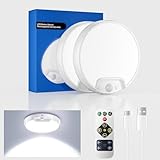 Homelist LED akku Deckenleuchte mit Bewegungsmelder, 2 Packung Wiederaufladbar Lichter mit...