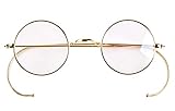Agstum Lesebrille mit blauem Licht, kleiner runder Drahtrand für den Computergebrauch, blendfreier...