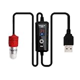 Louttary Mini-Aquarium-Heizstab, Fischtank, Mini-Thermostat, USB-Ladegerät, 15 – 34 °C,...