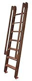 Verstellbare Holzleiter für Kinder, Senioren und Behinderte, 3 bis 6 Stufen mit Il für Hochbett,...