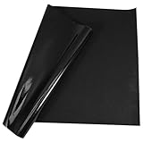 Hohopeti Schwarzer Statisch Haftender Aquarium Hintergrundfolie Abnehmbar Aquarium Poster Dekor...