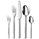 Besteck Set 6 personen, Hunnycook 30-teilig Edelstahl Essbesteck mit Gabel Löffel Messer,...