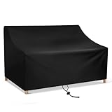 Fachmach Schutzhülle für Gartenbank 2 Sitzer Bank Abdeckung Wasserdichtes Oxford-Gewebe...