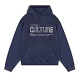 ORANDESIGNE Herren Damen Crystal Hoodies Baggy Kapuzenpullover Sport Casual Nachahmung Diamanten...