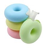 Klebefilm Klebebandabroller Tischabroller Tape Abroller - Donut Form Mini Bandschneider Schreibtisch...