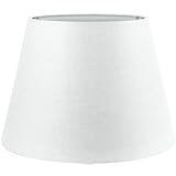 Wogati® Premium Lampenschirm E14/E27 Baumwolle | verschiedene Größen & Farben | Farbe: Weiß /...