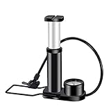 Fahrrad-Luftpumpe, Fahrrad-Fußpumpe, Standpumpe 160 psi mit Manometer, tragbar, für Fahrräder,...