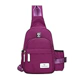 Damen Umhängetaschen Damen Body Sling Rucksack Herren Nylon Umhängetasche Reisetasche Touring...